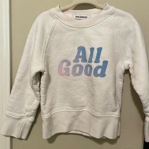 Good American Youth Crewneck Pullover Sweatshirt